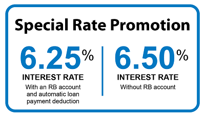 EBL special rate promo graphic