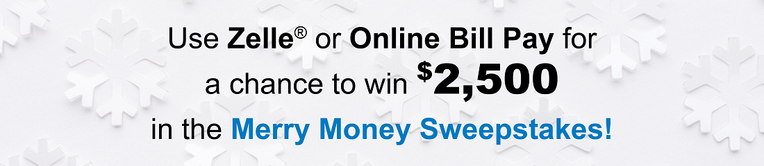 Merry Money Sweepstakes - landing page header image
